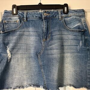 Altar'd State Blue Denim Skirt